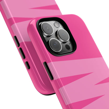 Hot Pink Personalized Monogram iPhone Case - Custom Initial Tough Cover