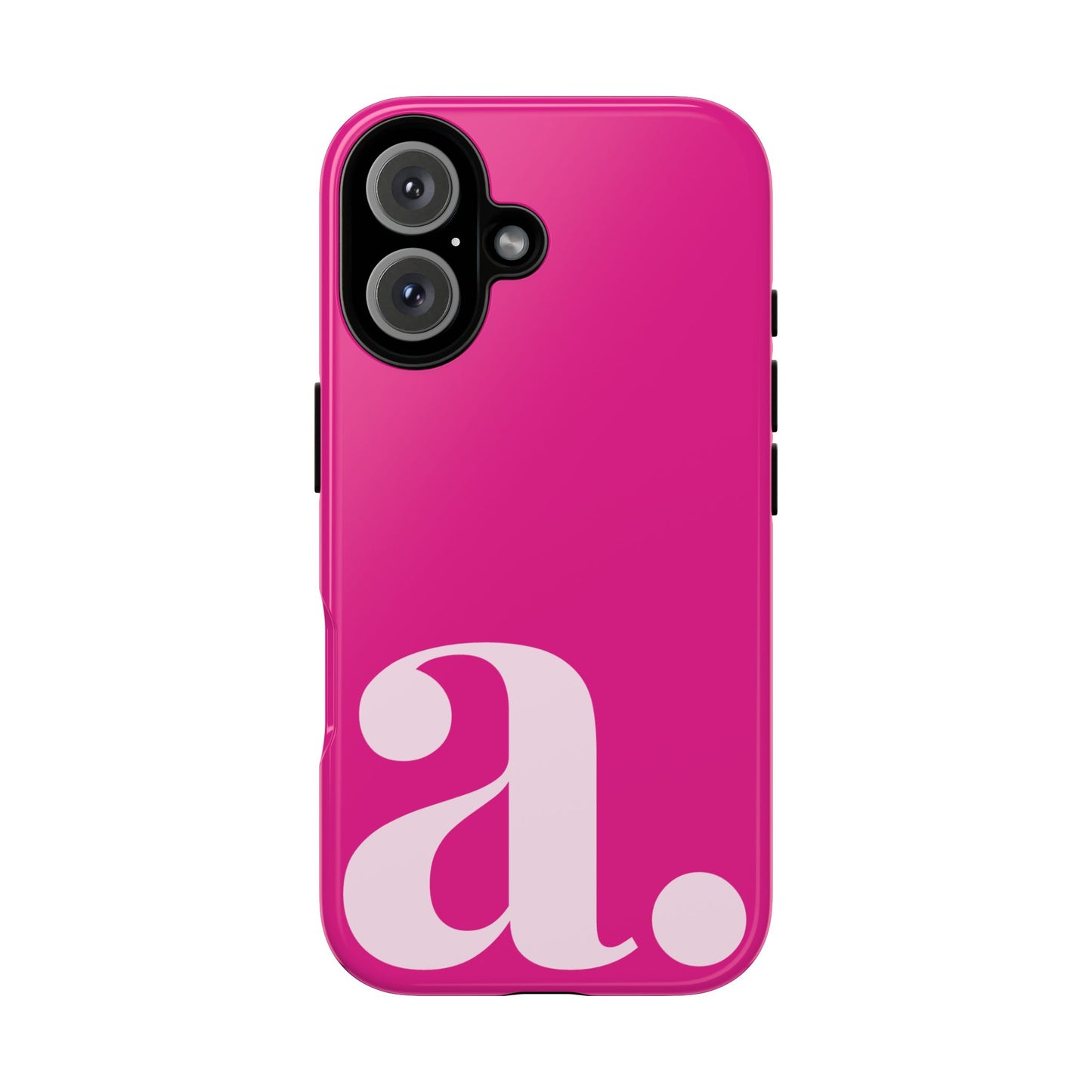 Custom Monogram Initial iPhone Case - Pink Shockproof Cover