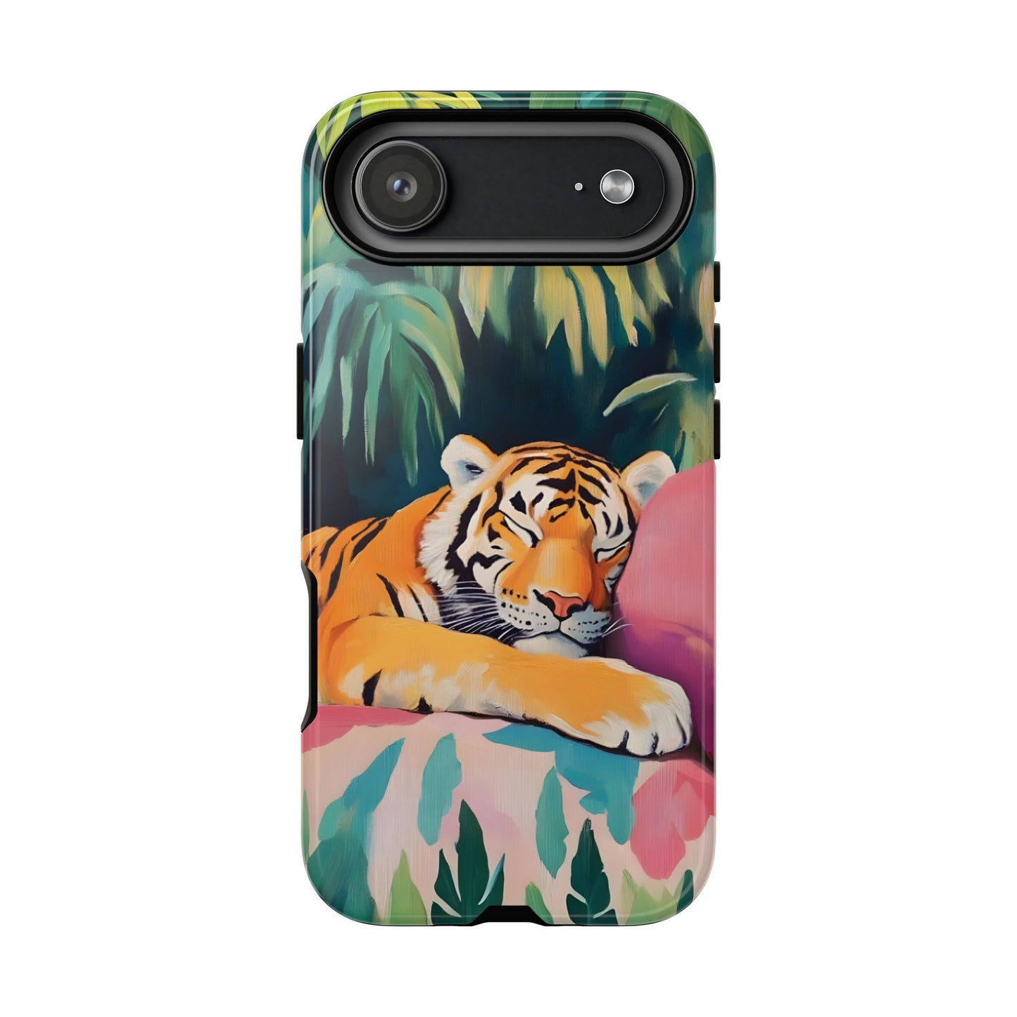 Exotic Sleeping Tiger Art iPhone Case - Tropical Jungle