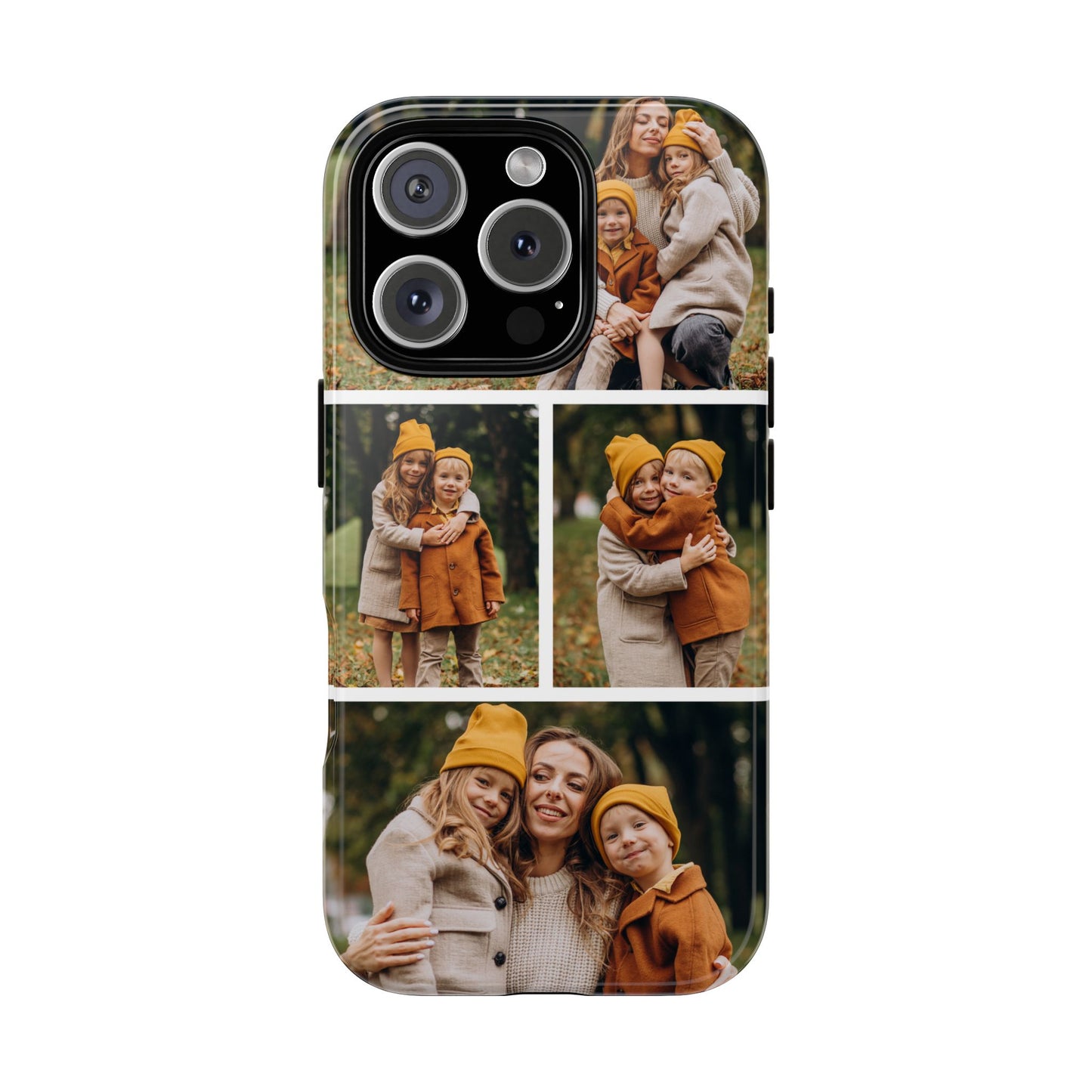 Custom 4 Photo Collage iPhone Case - Personalized Phone Cover