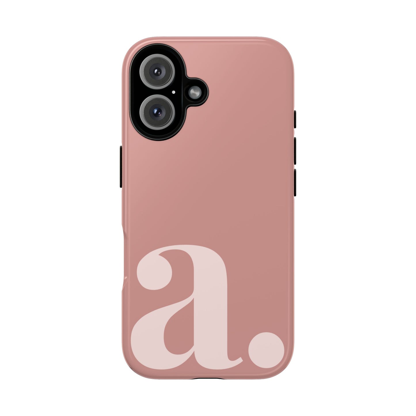 Personalized Initial Monogram iPhone Case - Rose Gold Cover