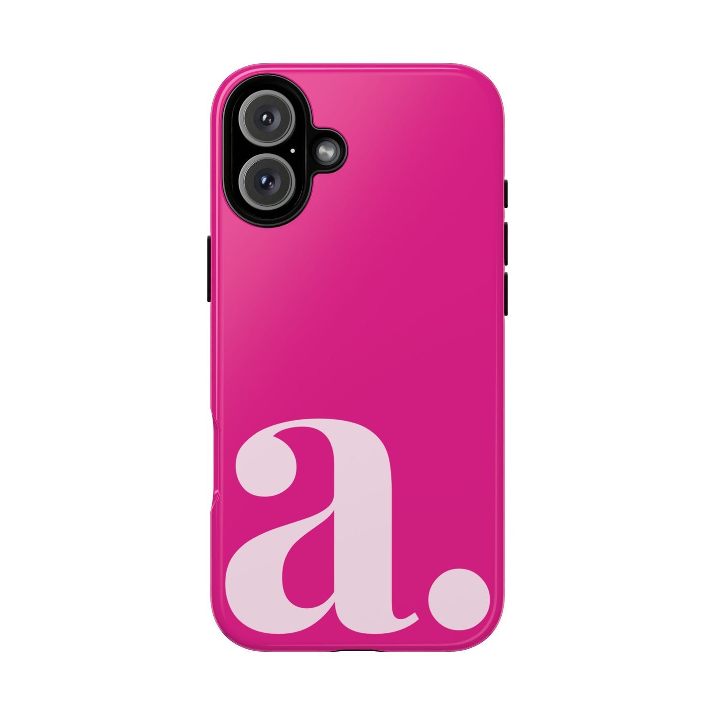 Custom Monogram Initial iPhone Case - Pink Shockproof Cover