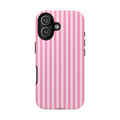 Cute Pink Striped iPhone Case | Chic Gift for Her