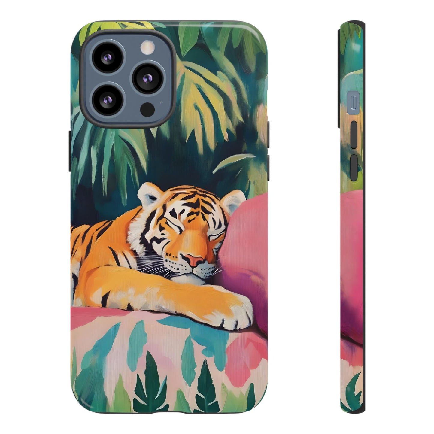 Exotic Sleeping Tiger Art iPhone Case - Tropical Jungle