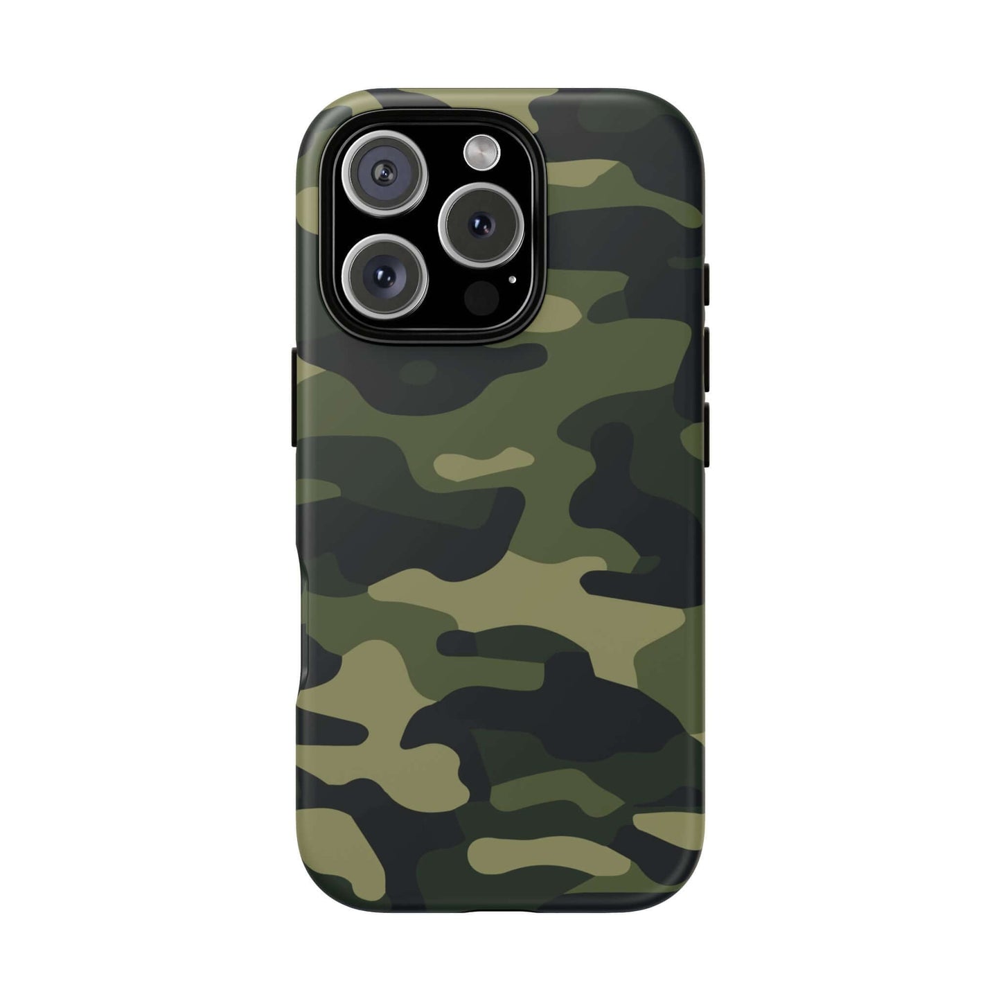Military Camo iPhone Tough Case - Green Camouflage