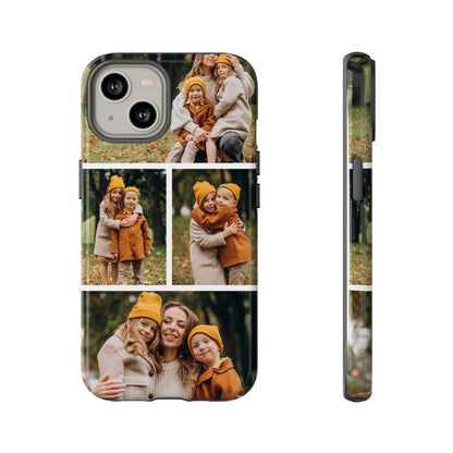 Custom 4 Photo Collage iPhone Case - Personalized Phone Cover