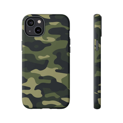 Military Camo iPhone Tough Case - Green Camouflage