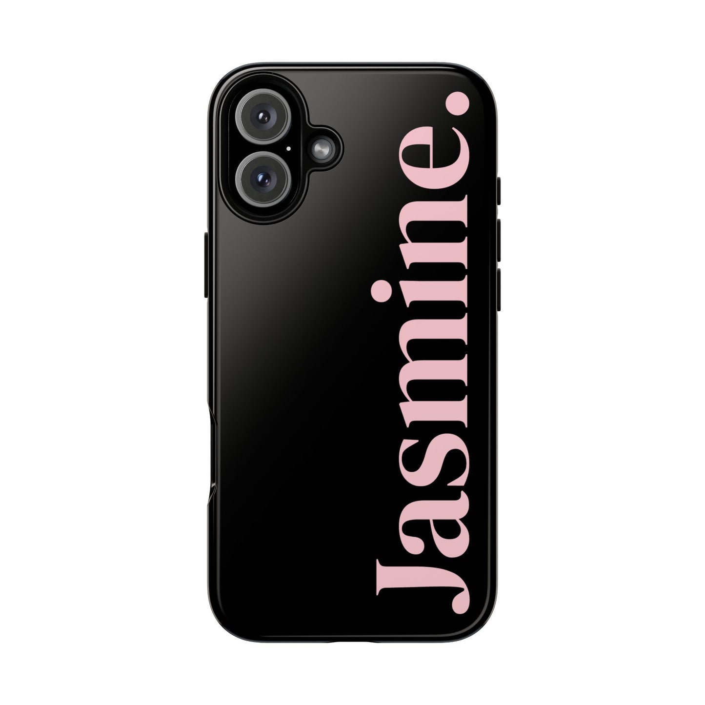 Personalized Name Black iPhone Case - Custom Tough Cover