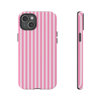 Cute Pink Striped iPhone Case | Chic Gift for Her