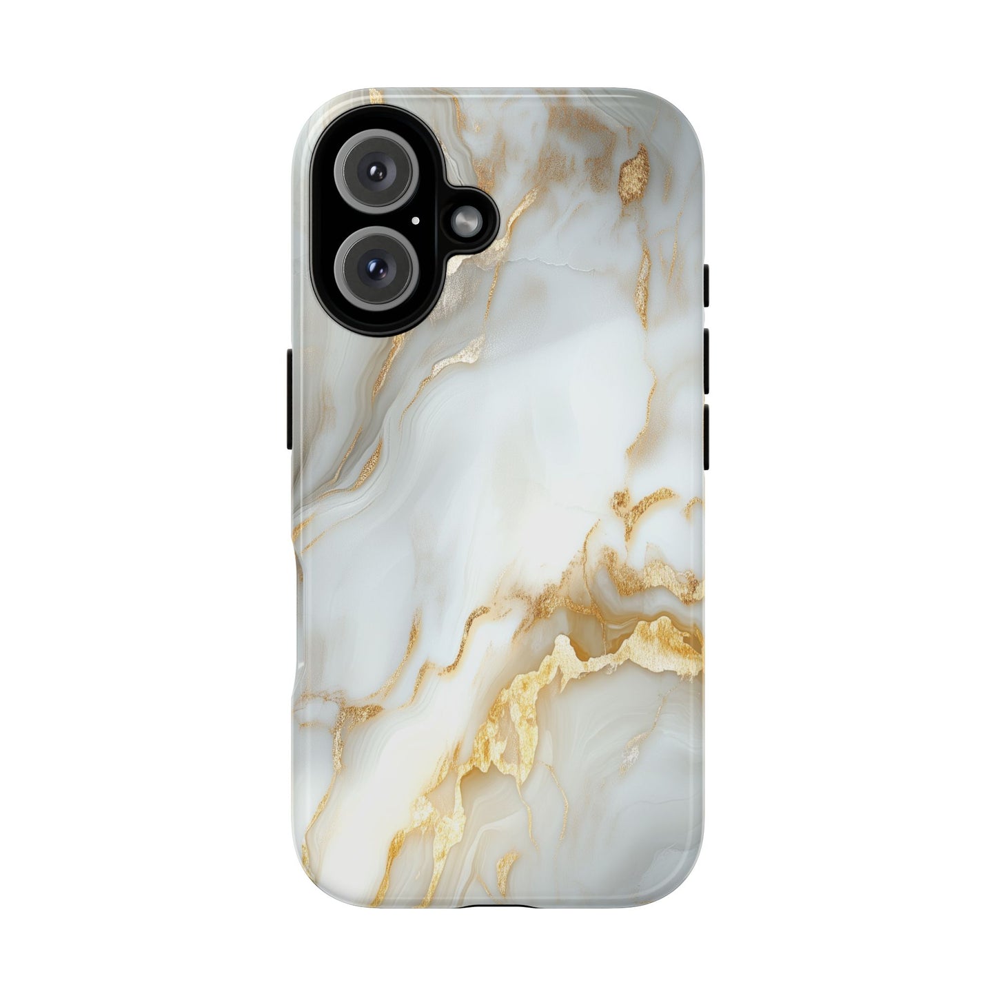 White Gold Marble iPhone Case - Luxury Marble Phone Case