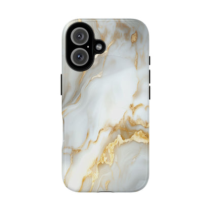 White Gold Marble iPhone Case - Luxury Marble Phone Case