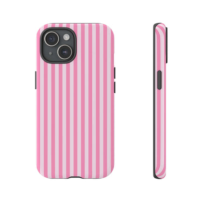 Cute Pink Striped iPhone Case - Chic Gift for Her