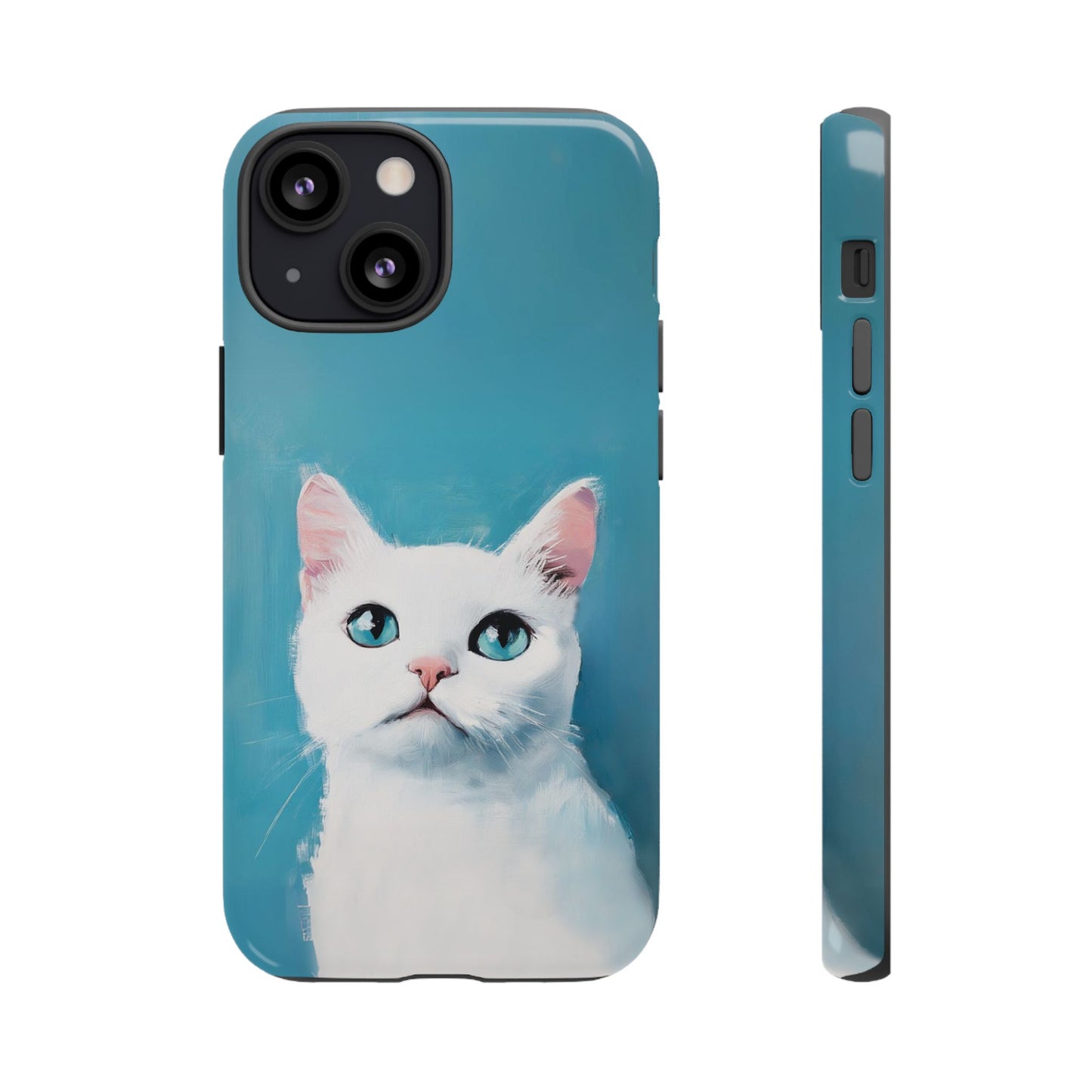 Cute Cat iPhone Case - White Kitten Phone Case