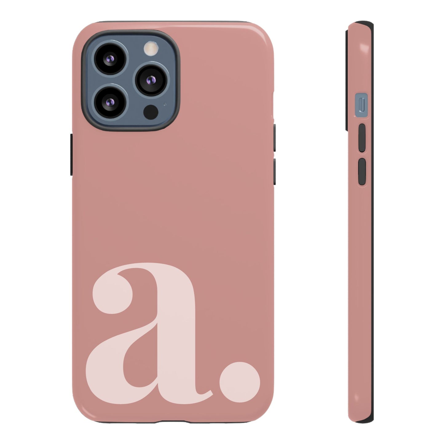 Personalized Initial Monogram iPhone Case - Rose Gold Cover