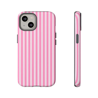 Cute Pink Striped iPhone Case - Chic Gift for Her