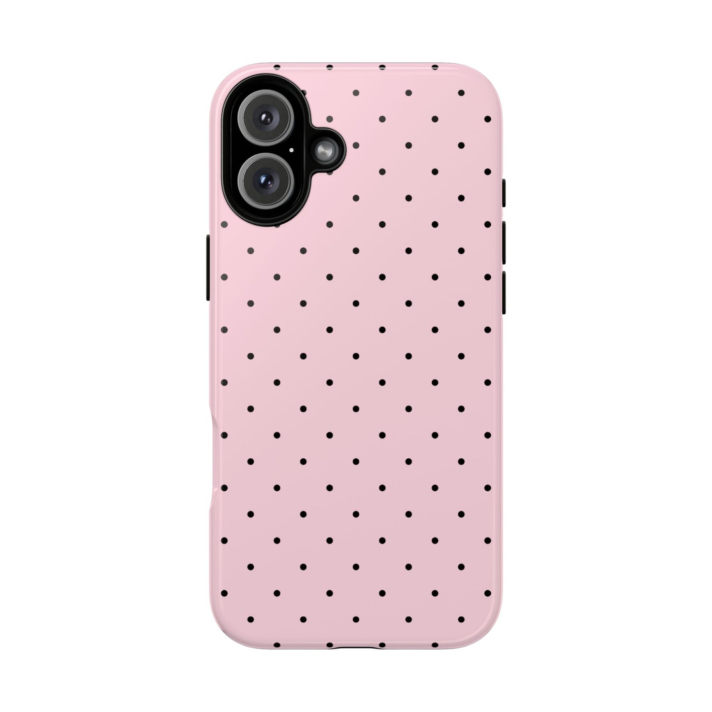 Cute Millennial Pink Polka Dot iPhone Case