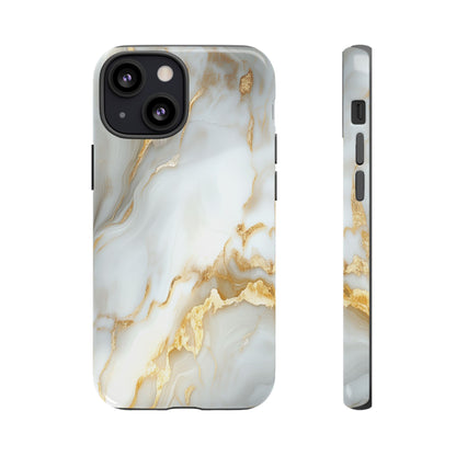 White Gold Marble iPhone Case - Luxury Marble Phone Case