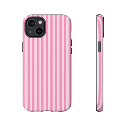 Cute Pink Striped iPhone Case | Chic Gift for Her