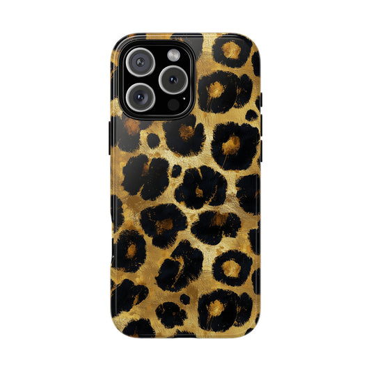 Gold Leopard Print iPhone Case - Animal Print