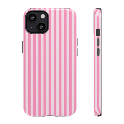 Cute Pink Striped iPhone Case | Chic Gift for Her
