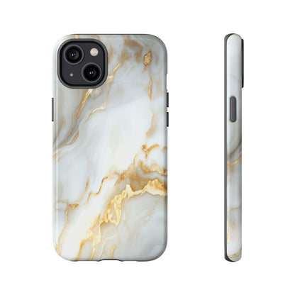 White Gold Marble iPhone Case - Luxury Marble Phone Case