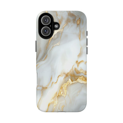 White Gold Marble iPhone Case - Luxury Marble Phone Case