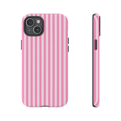 Cute Pink Striped iPhone Case - Chic Gift for Her