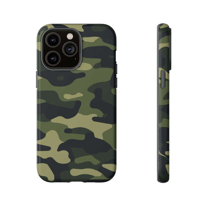 Military Camo iPhone Tough Case - Green Camouflage