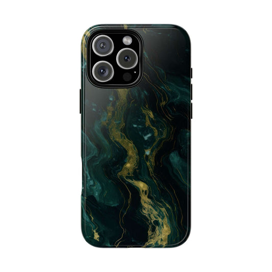 Luxury Emerald Green Marble iPhone Case