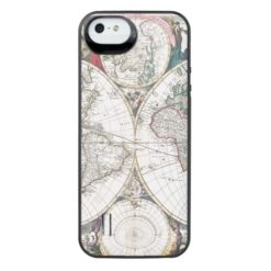 1685 Bormeester Map of the World iPhone SE/5/5s Battery Case