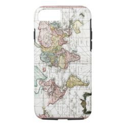 1748 World Map iPhone 7 Case
