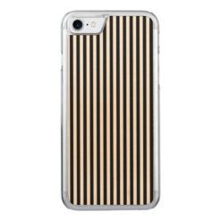 A Elegant Black and White Modern Stripes Carved iPhone 7 Case