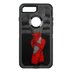 A ballerina's legs in red ballet pointe shoes OtterBox defender iPhone 7 plus case