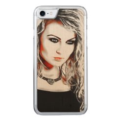A strong Woman Carved iPhone 7 Case