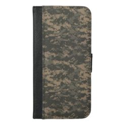 ACU Digital Camo Camouflage iPhone 6/6s Plus Wallet Case