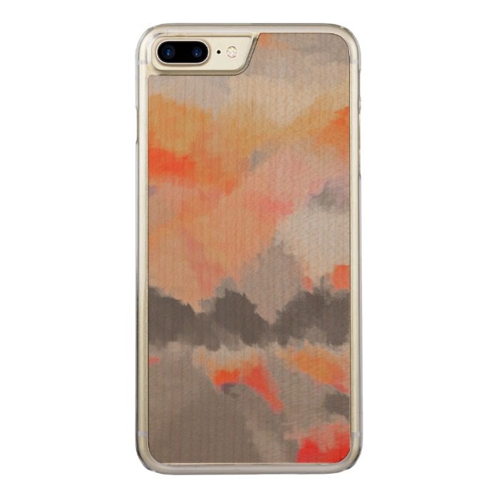 Abstract Color Paint Brush Stroke #3 Carved iPhone 7 Plus Case