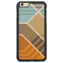 Abstract Subduction Zone Carved Maple iPhone 6 Plus Bumper