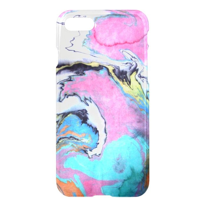 Abstract Watercolor Swirl iPhone 7 Case
