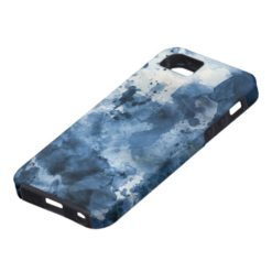 Abstract blue watercolor background iPhone SE/5/5s case