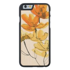 Abstract floral background Carved maple iPhone 6 case