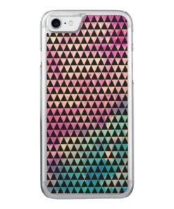Abstract multicolor nebula triangles pattern Carved iPhone 7 case