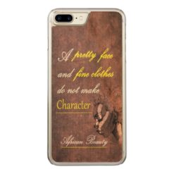 African beauty Slim Maple iPhone Carved iPhone 7 Plus Case