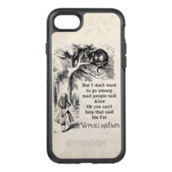 Alice in Wonderland; Cheshire Cat with Alice OtterBox Symmetry iPhone 7 Case