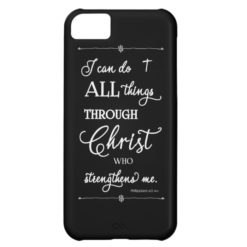 All Things Through Christ - Philippians 4:13 Case For iPhone 5C