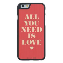 All yois love Carved maple iPhone 6 case