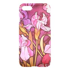 Alphonse Mucha Amethyst Floral Vintage Art Nouveau iPhone 7 Case