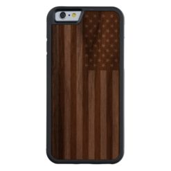 American Flag Carved Walnut iPhone 6 Bumper