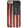 American Flag on Old Wood Grain Barely There iPhone 6 Plus Case