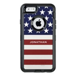 American USA Flag Patriotic July 4th Premium OtterBox Defender iPhone Case