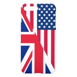 American and Union Jack Flag iPhone 7 Plus Case